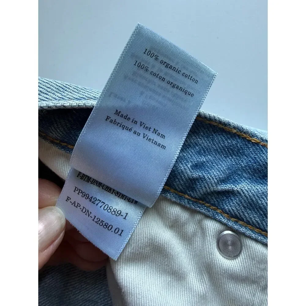 $118 Everlane Cheeky Straight Jean - Light Wash - 25R